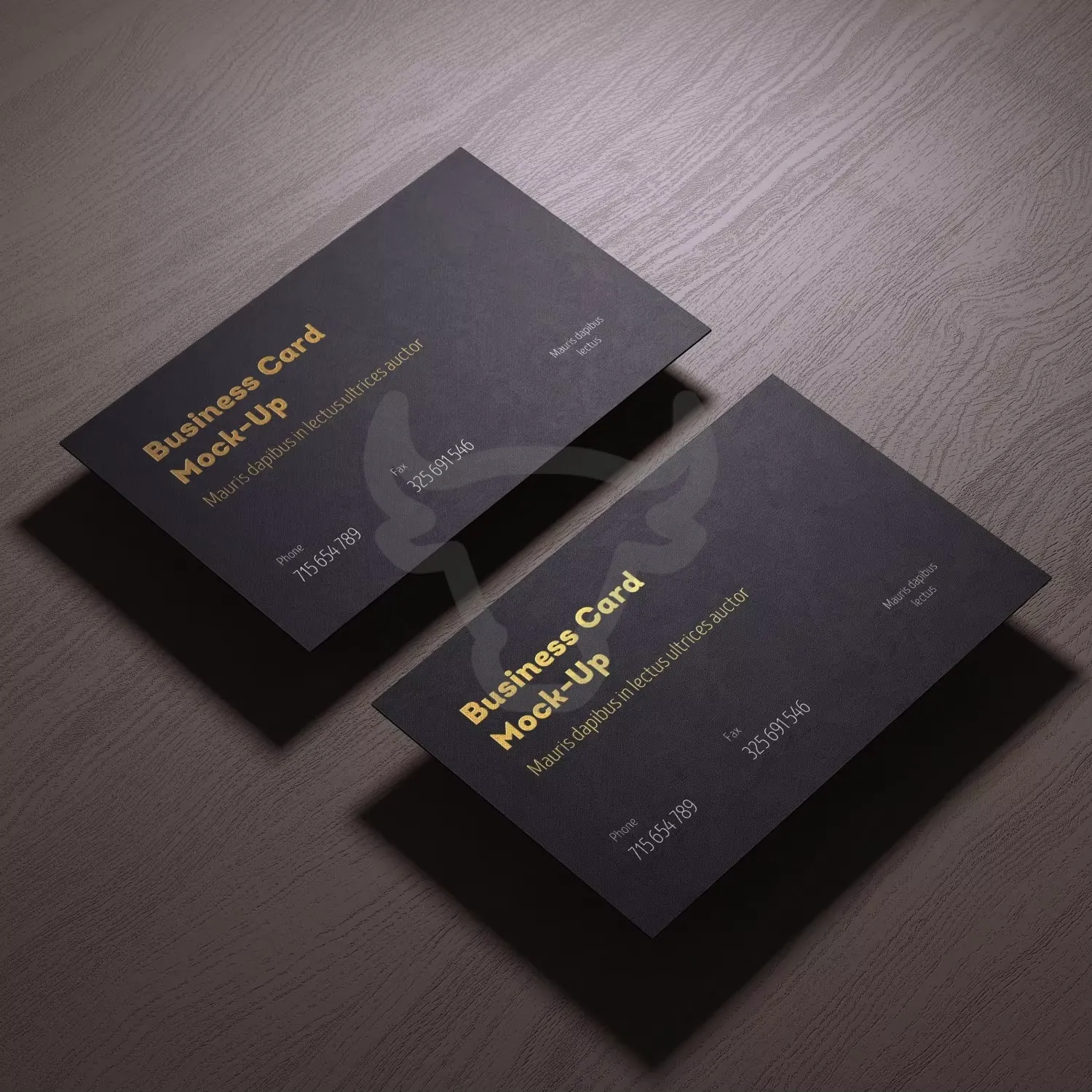 Foil detail on printed card stock