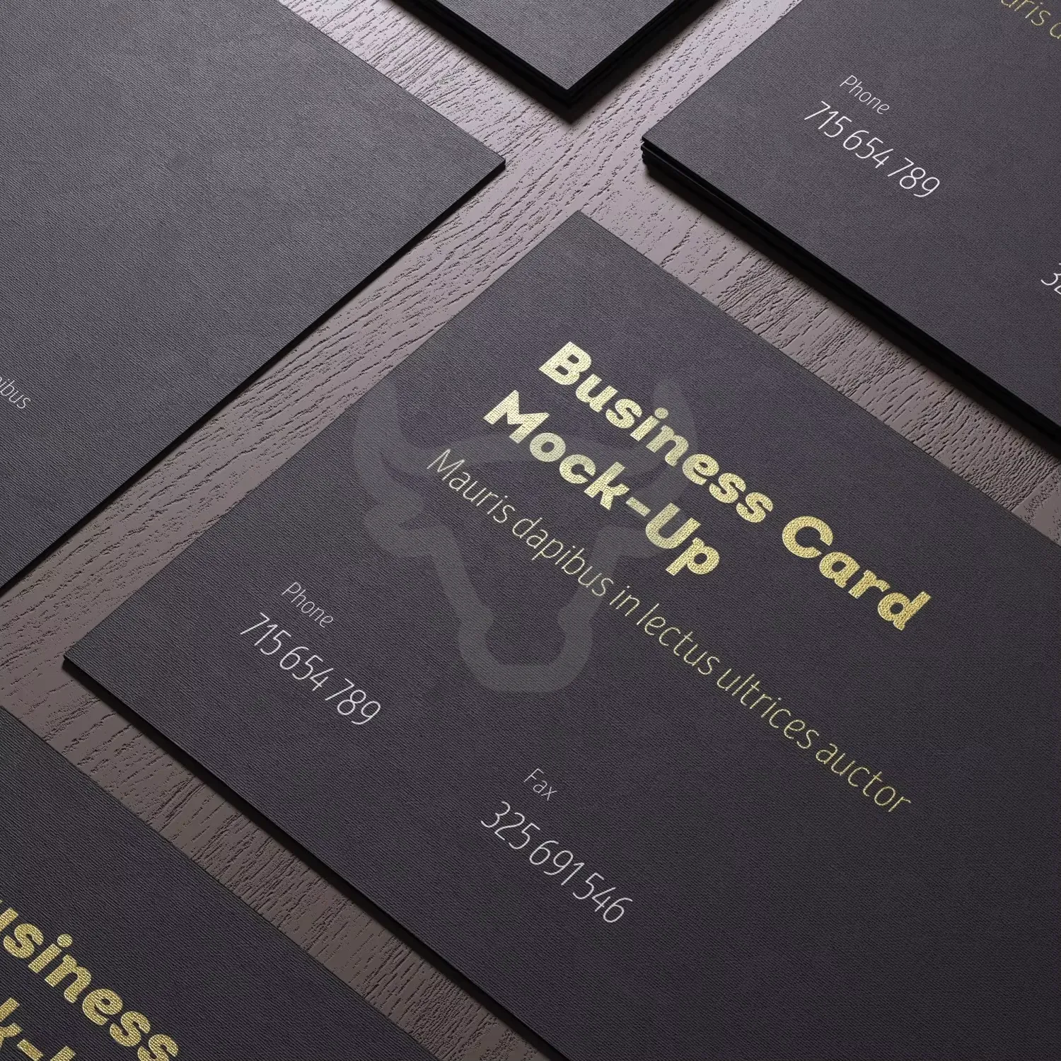 Matte dark card surface with reduced glare.