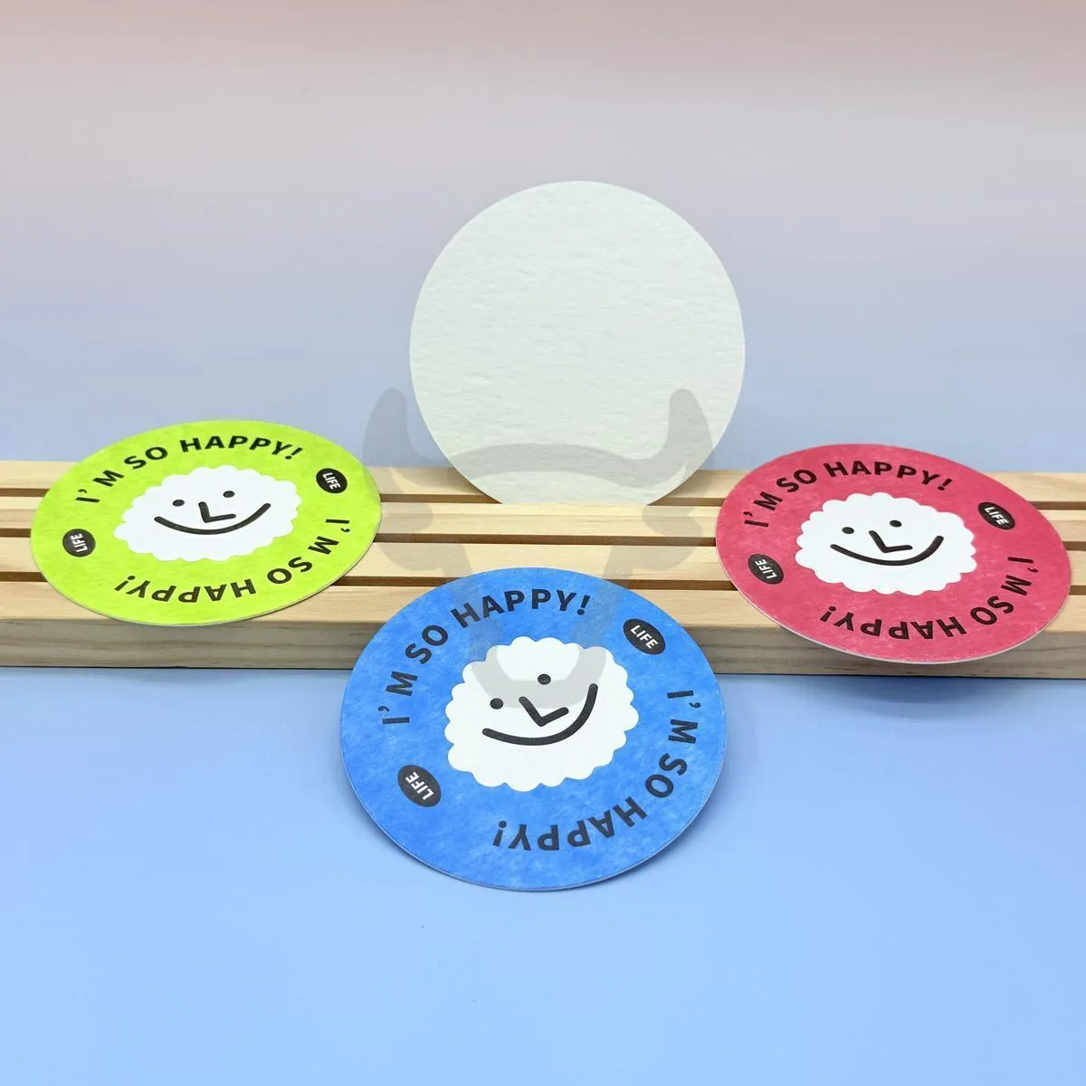 Custom printed coaster.