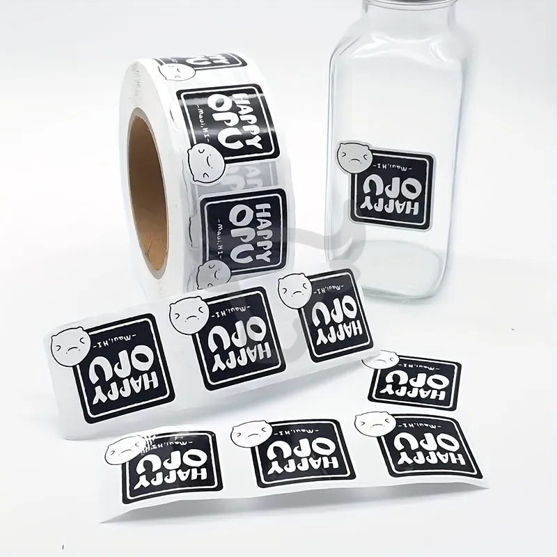 Finished rolls of custom labels